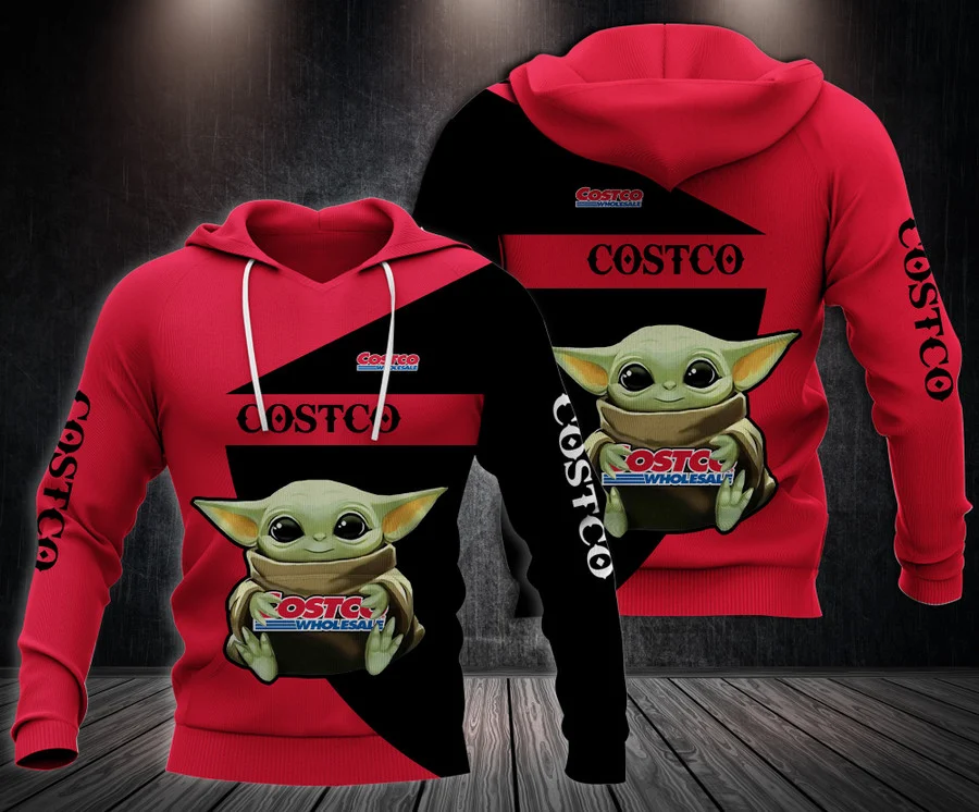 Baby Yoda Hokd Logo Costco All Over Print Hoodie Holuju