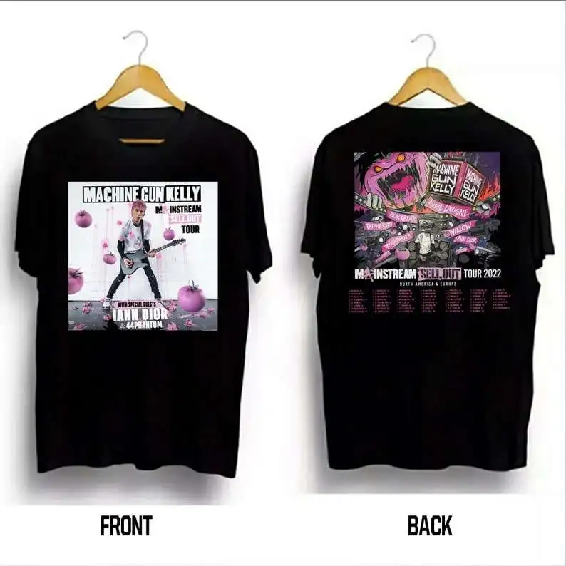Machine Gun Kelly Mainstream Sellout Tour 2022 Double Sided Shirt Tiniven
