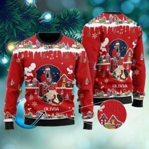 Personalized Funny Zebra Santa Claus For Corgi Lovers On Christmas Days Ugly Sweater