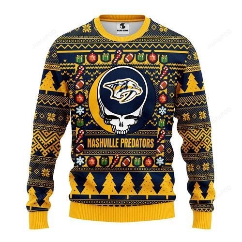 Nashville Predators Grateful Dead Ugly Sweater