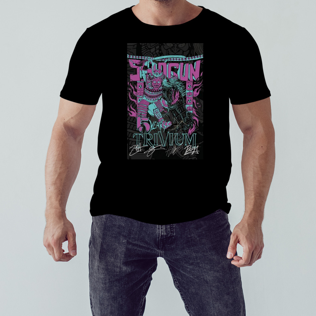 Trivium Shogun Half Sumo Signed 2023 Signatures Shirt - Wenigos