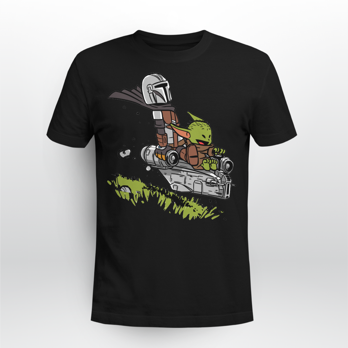 Baby Yoda And Mandalorian Calvin And Hobbes Shirt Koteren