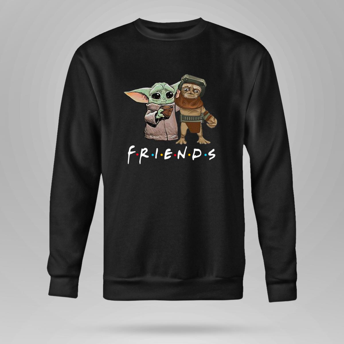 Baby Babu Frik And Baby Yoda Friends Sweatshirt - Wenigos