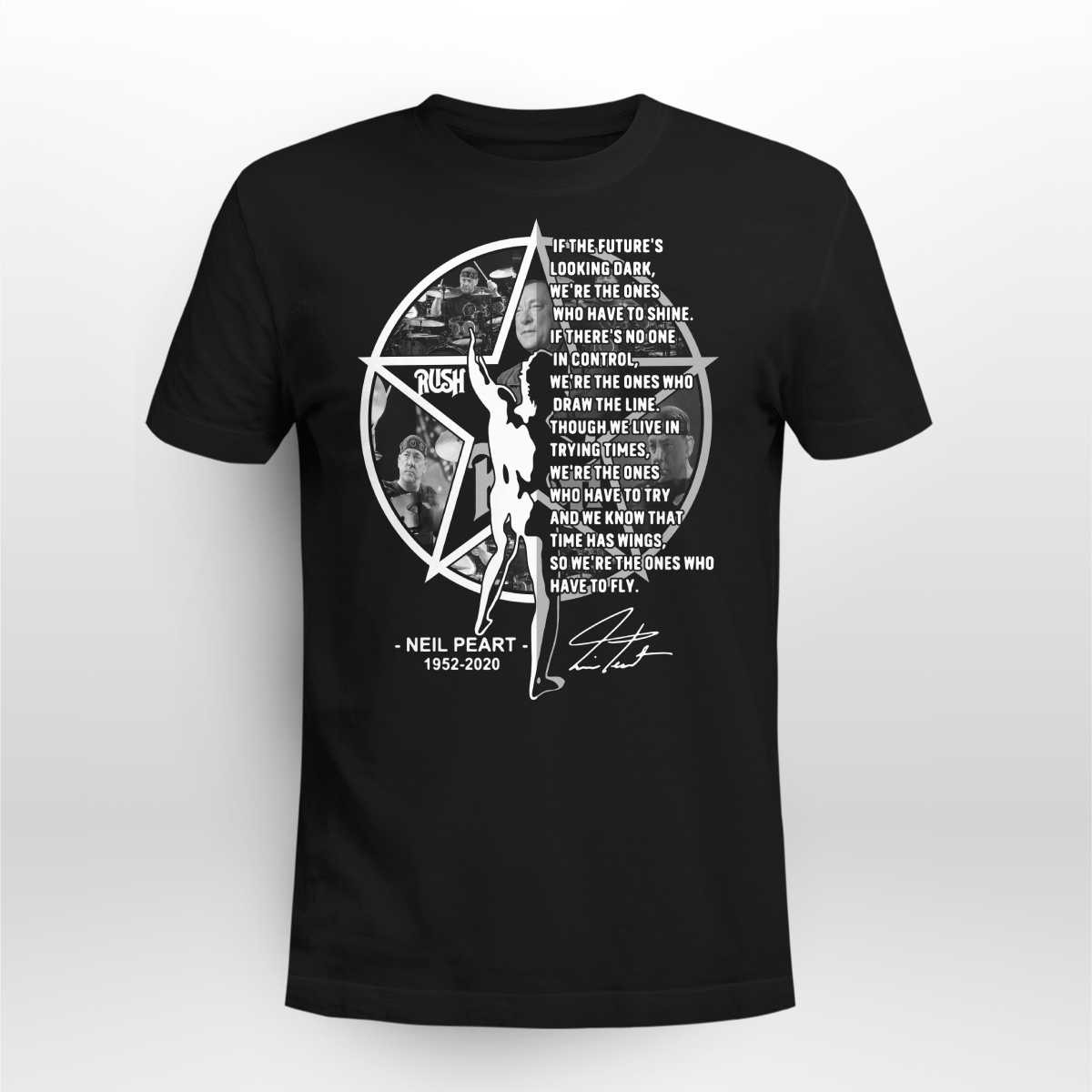 rush neil peart shirt