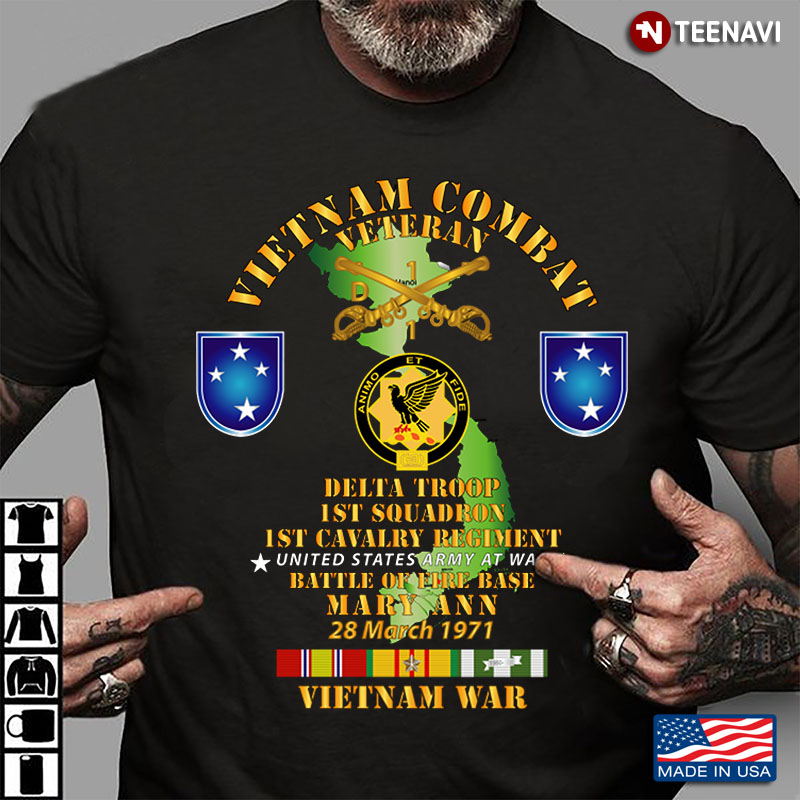 Vietnam Combat Veteran Delta Troop 1st 