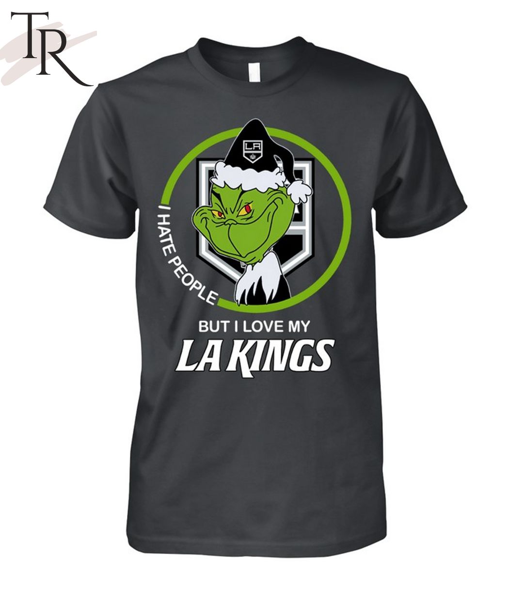 Grinch I Hate People But I Love My LA Sport King Shirt Tiniven