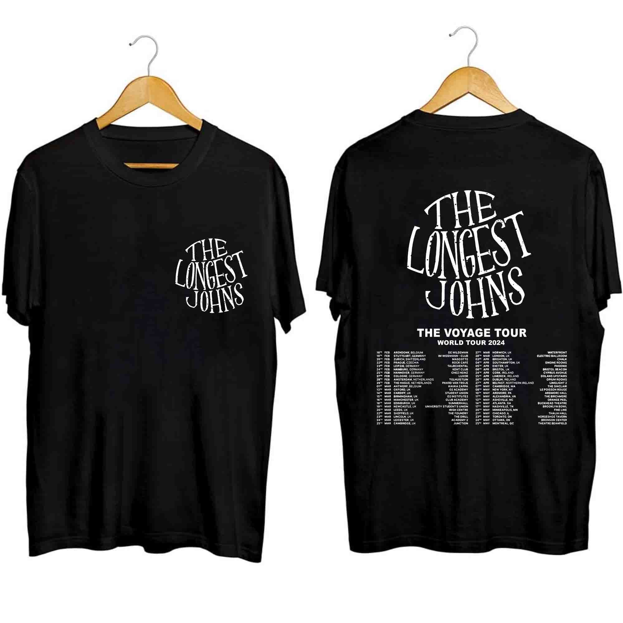The Longest Johns 2024 World Tour Shirt Wenigos